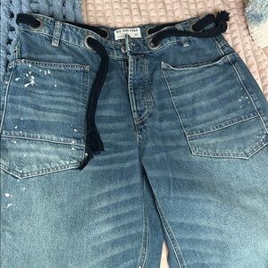 We The Free Blue Flare & Wide Leg Jeans